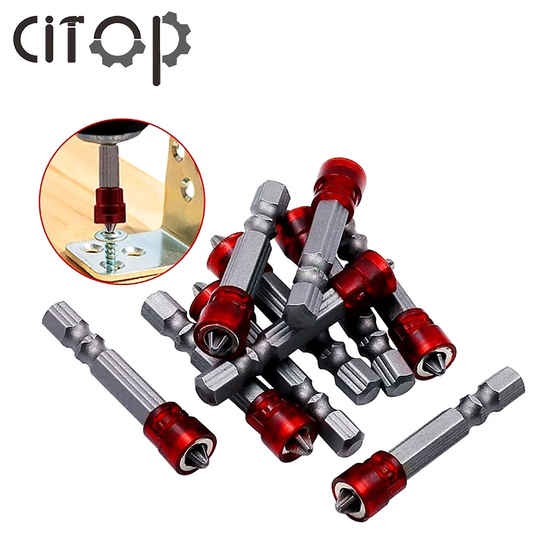 Бита для шуруповерта Citop короткая стальная головка 48 мм с магнитными кругами и