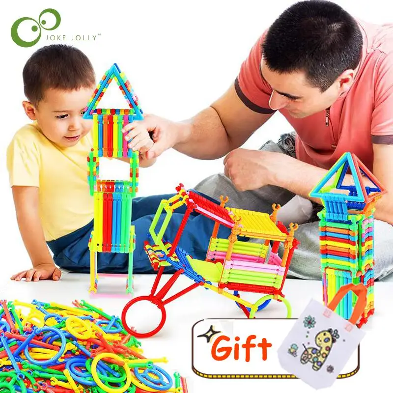 240 шт. сборные строительные блоки DIY умный Конструктор из палочек воображение