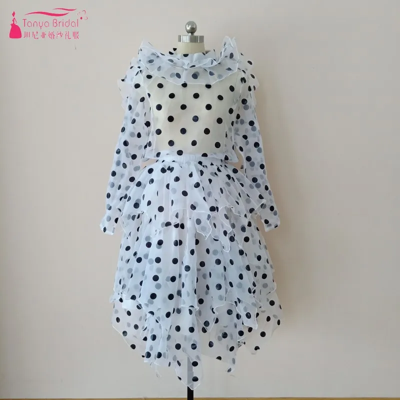 Женское коктейльное платье Tanya шифоновое ТРАПЕЦИЕВИДНОЕ ПЛАТЬЕ с длинными