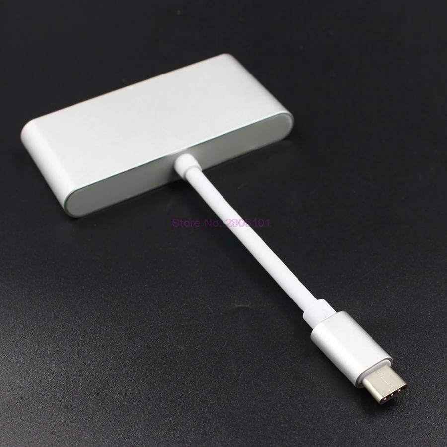 Dhl или fedex 10 шт. USB 3 1 USB-C Type-C концентратор адаптер конвертер в порта для зарядки MacBook