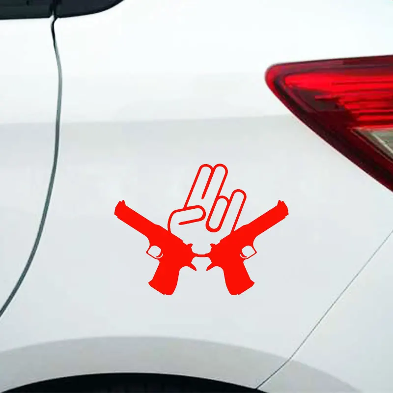 Крутая наклейка жеста на автомобиль виниловая Водонепроницаемая бомба для