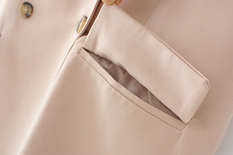 

Vest Women Solid Double Breasted Office Ladies Women's Suit Vests Autumn Turn Down Collar Sleeveless Pocket Plus Size Waistcoat