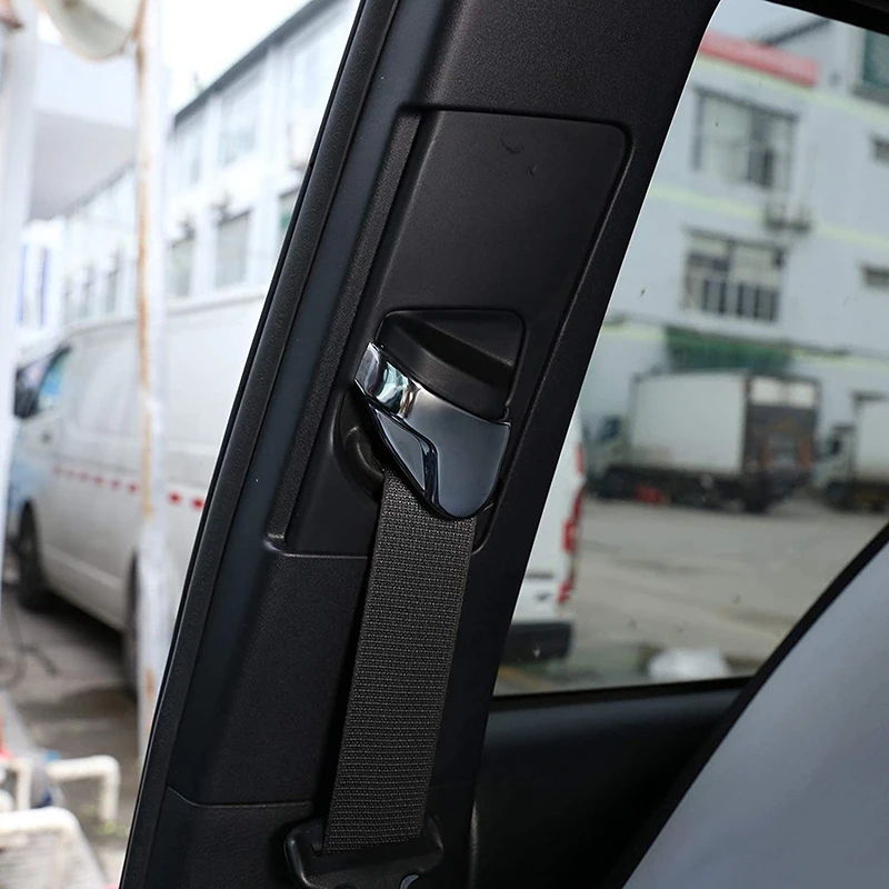 

Car Seat Belt Decorative Cover Trim for Toyota Tacoma 2017 2018 2019 Accessories ABS