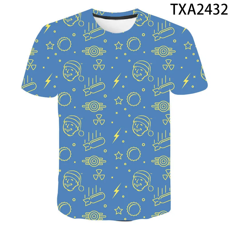 

2021 Summer Game Top T-Shirt Men's And Women's Children's Casual Fashion Plus Size Short-Sleeved Clothing