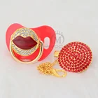 Набор для соски и зажима красные губы