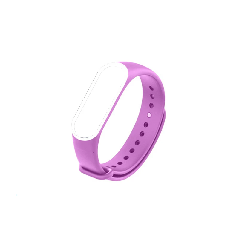 6 Аксессуары для mi Группа 4 для Xiaomi mi Band 3 ТПУ Напульсники сменный ремешок для браслет millet 3/4 саржа Двухцветная - Цвет: 6