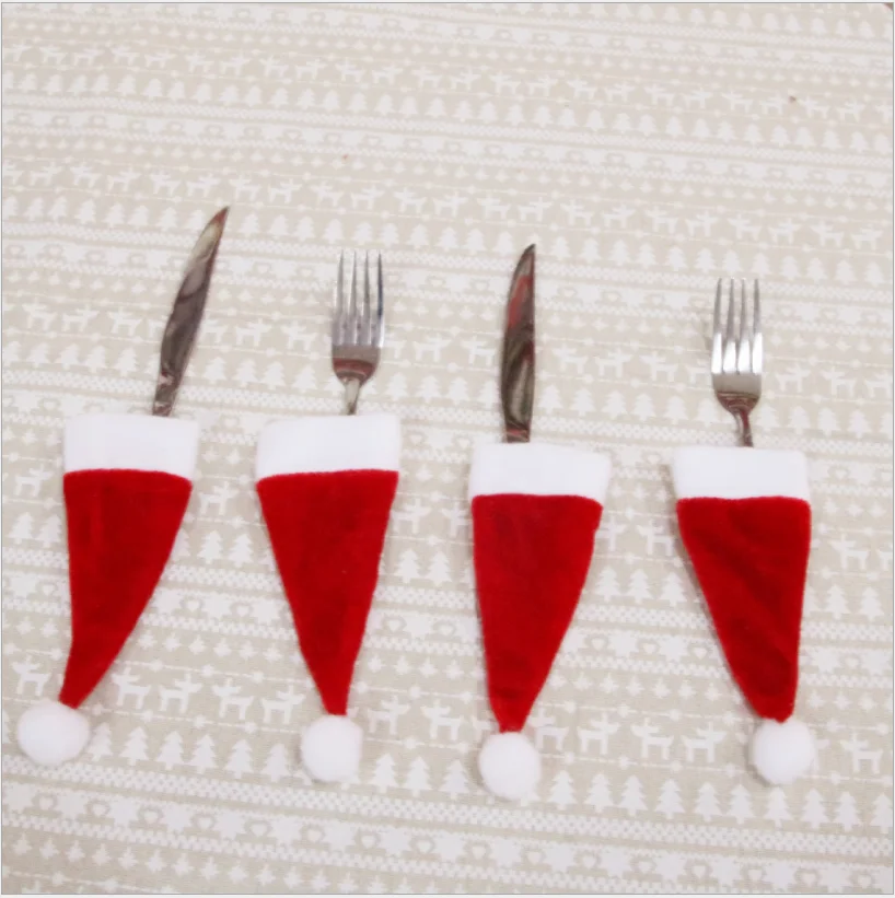 Новый Набор рождественских чехлов для винных бутылок 2 шт./компл. украшения с