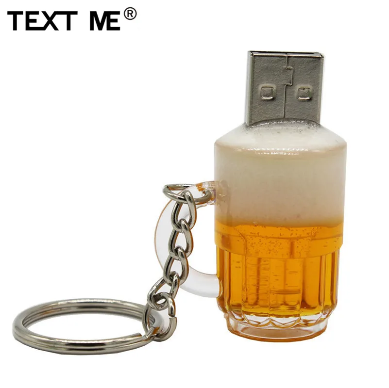 TEXT ME cool креативная пивная кружка стиль usb2.0 4 ГБ 8 16 флеш накопитель USB 32 флешка
