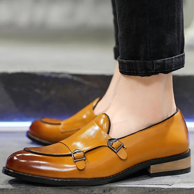 

Mens Shoes Casual Leather PU Fashion Hasp Sewing Shallow Cozy Driving Shoes Men 2020 New Sturdy Sole Office Shoes Gentleman