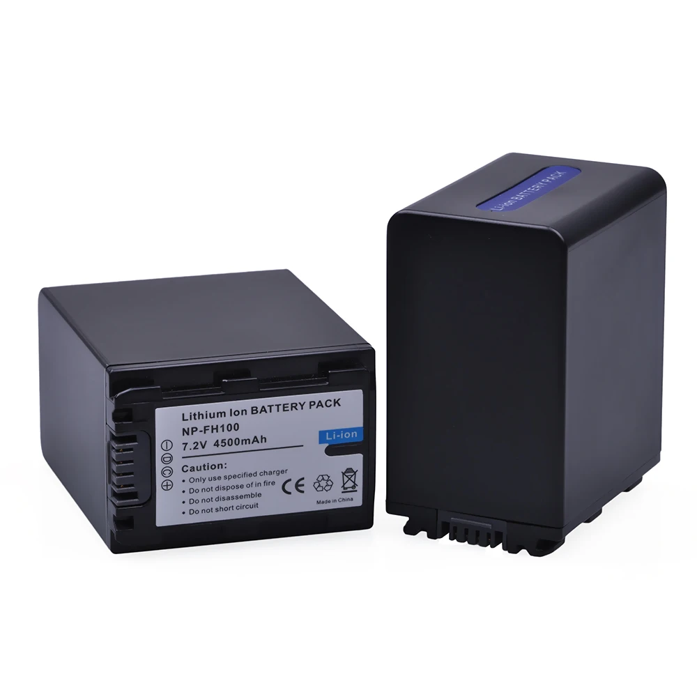 Аккумулятор для Sony FH90 FH70 FH60 FH40 FH30 NP-FH100 HC38 SR42 SR45 SR47 SR62 SX40 SR10 SR11 SR12, 4500 мАч