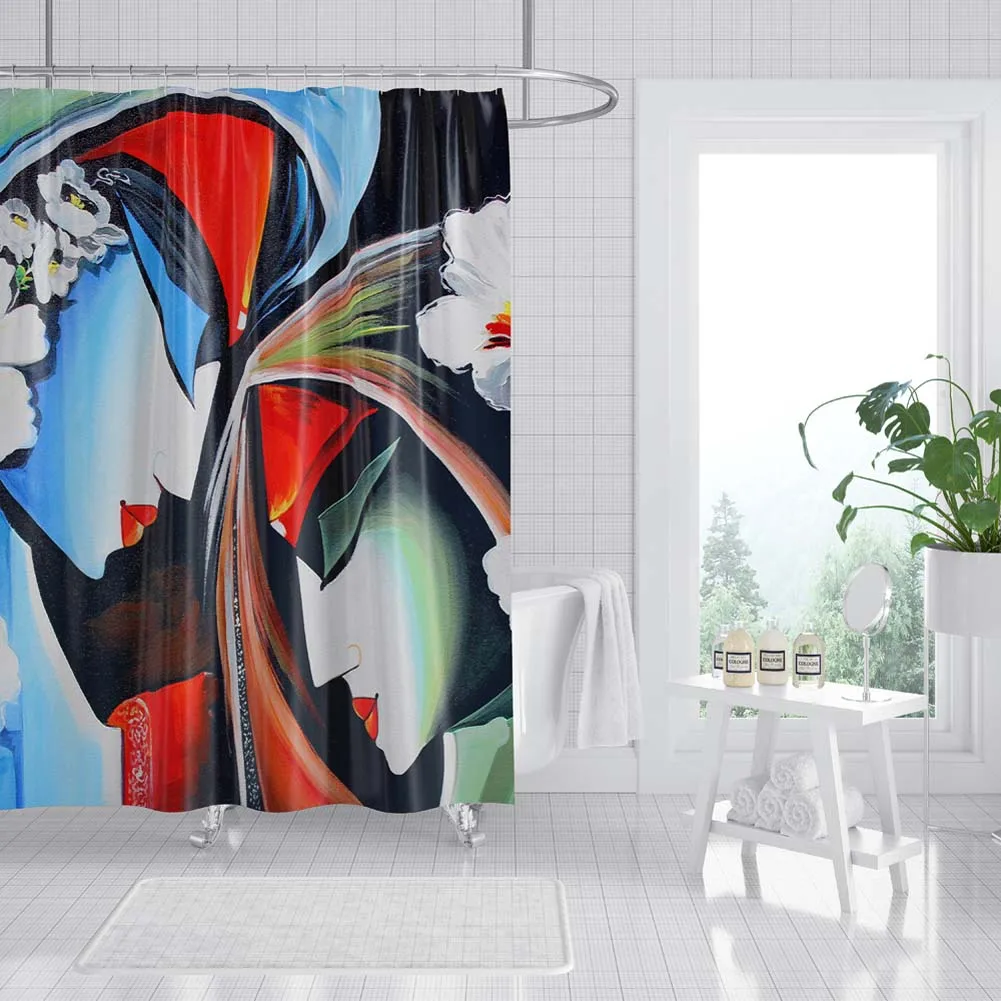 

Indian Pattern Shower Curtain Bathroom Waterproof Shower Curtain Polyester Fabric Shower Curtain Waterproof Curtains With Hooks