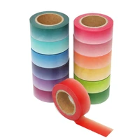 13 pcsset basic gradient color washi tape rainbow masking tape 9 1m decorative tape sticker diary stationery washi tape