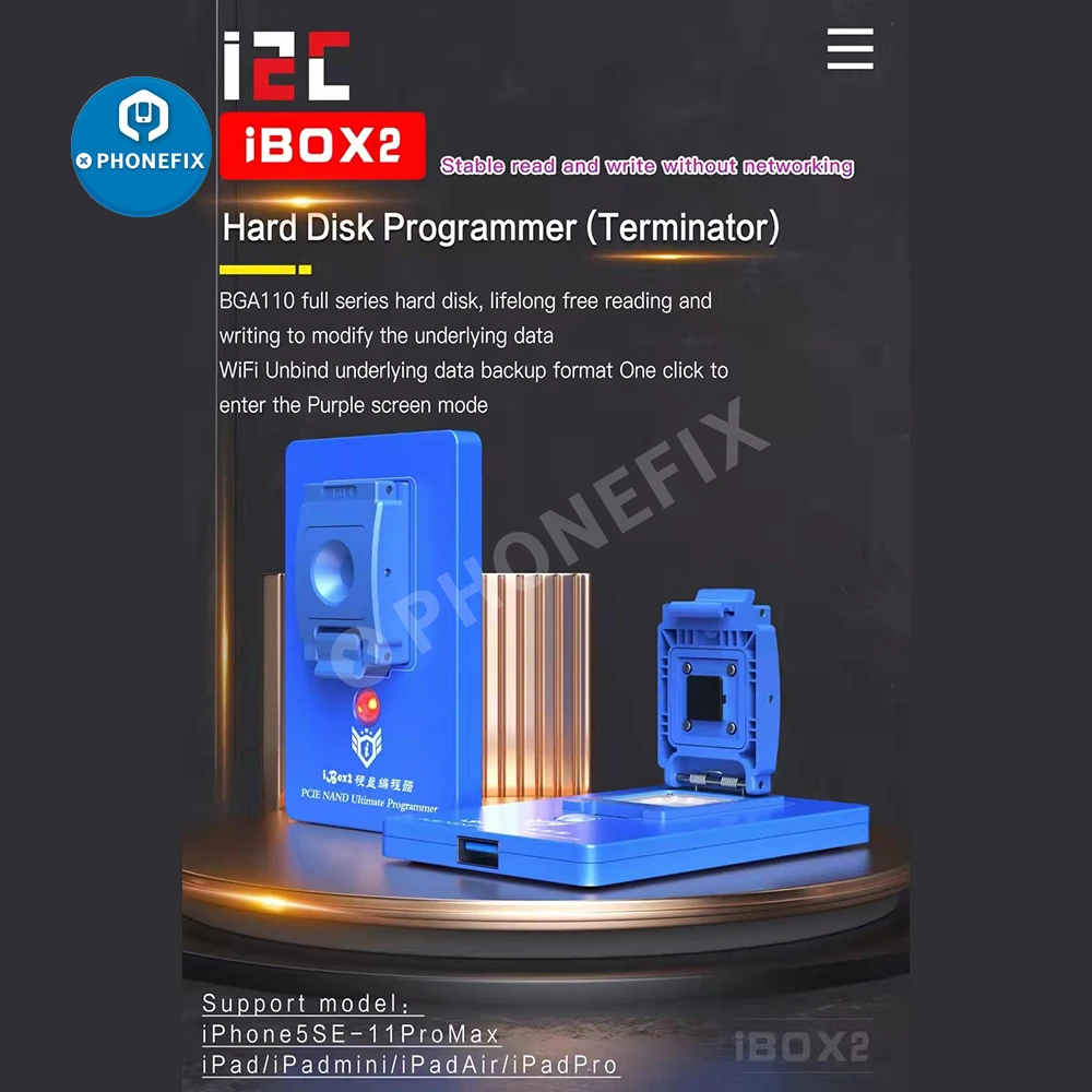 Жёсткий диск JC P13 iRepair P12 ibox 2 PCIE NAND программатор DFU фиолетовый экран ремонт для 5S-13