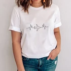Женская хлопковая футболка, повседневная забавная футболка для девушек, хипстерская белая и серая, 2021