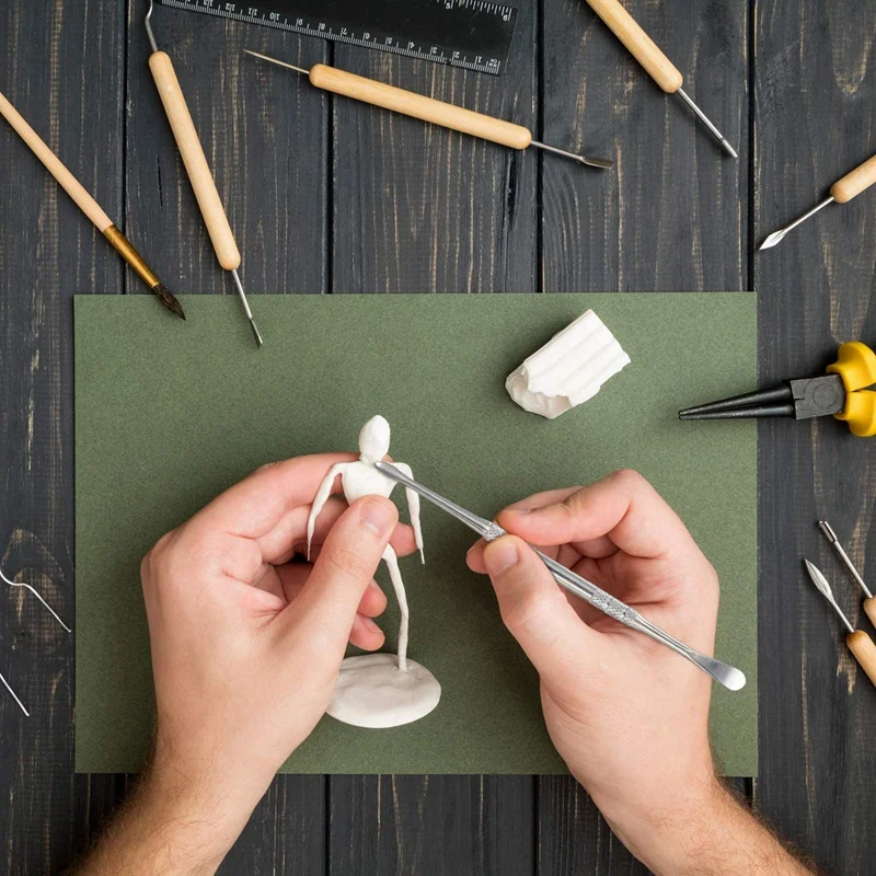 

BMBY-10 Packs Wax Carving Tool 4.75 Inch Wax Tool Carving Tool Silver Stainless Steel Tool Spoon