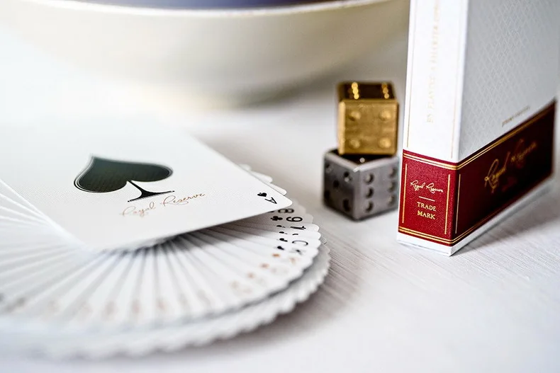 Ellusionist Королевский резерв игральные карты белая Роскошная колода покер размер
