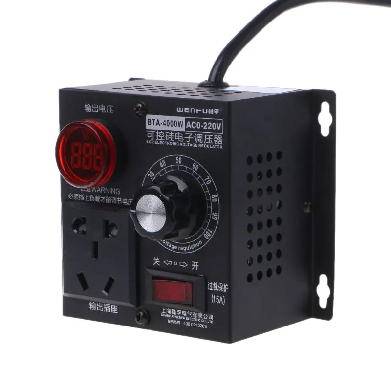 

4000W AC 220V SCR Electronics Voltage Regulator Thyristor Electronic Controller