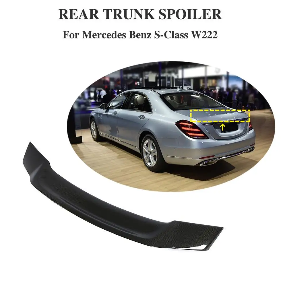 Для Mercedes S Class W222 спойлер из углеродного волокна заднего багажника крыла 2014-2019 S450