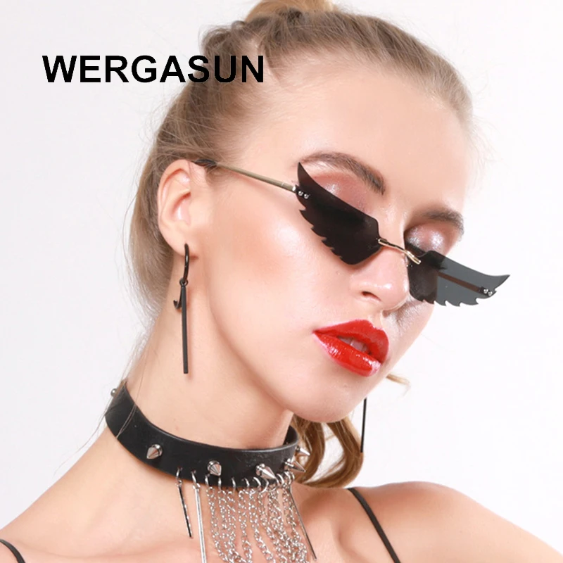 Ретро солнцезащитные очки WERGASUN кошачий глаз женские черные треугольные