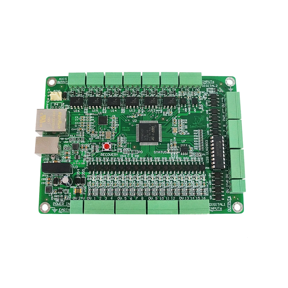

Mach3 6axis USB/ETHERNET 2in 1 Dual Interface 6-Axis Motion Board EDG381-USBETH3