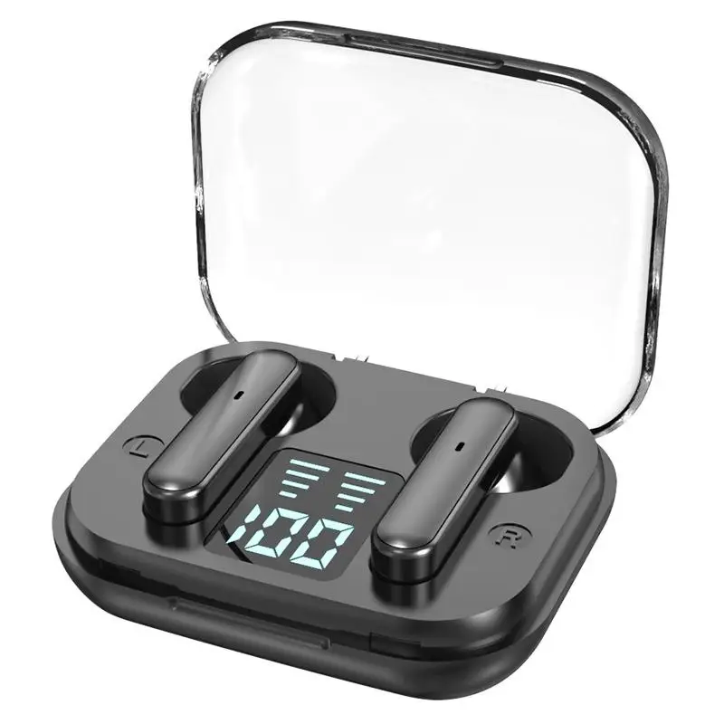 

Wireless Bluetooth Earphone In-ear Binaural Touch Control Headphones Waterproof Sports Headset with Triple LED Digital Display