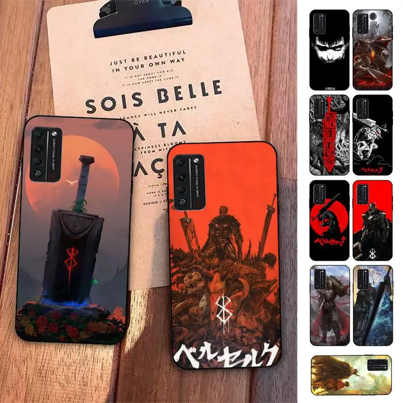 

Berserk Guts Anime Phone Case for Huawei Honor 10 i 8X C 5A 20 9 10 30 lite pro Voew 10 20 V30