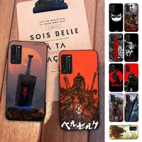berserk guts anime phone case for huawei honor 10 i 8x c 5a 20 9 10 30 lite pro voew 10 20 v30