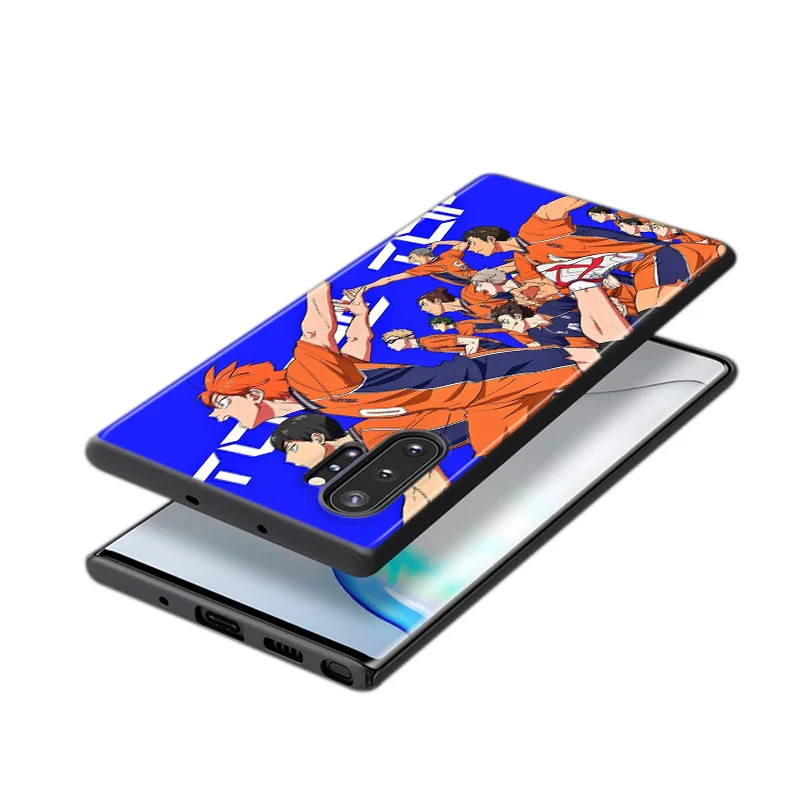 

Hot Anime Haikyuu Volleyball Boy For Samsung Galaxy S21 S20 FE Ultra S10 Lite S9 S8 Plus S7 S6 Black Phone Case
