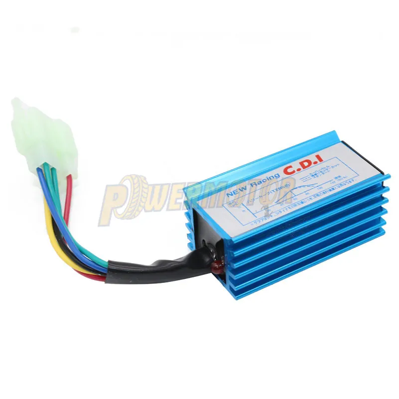 Мощный двигатель квадратная вилка 6 контактный AC Racing CDI Алюминий для 150cc 200cc 250cc Roketa