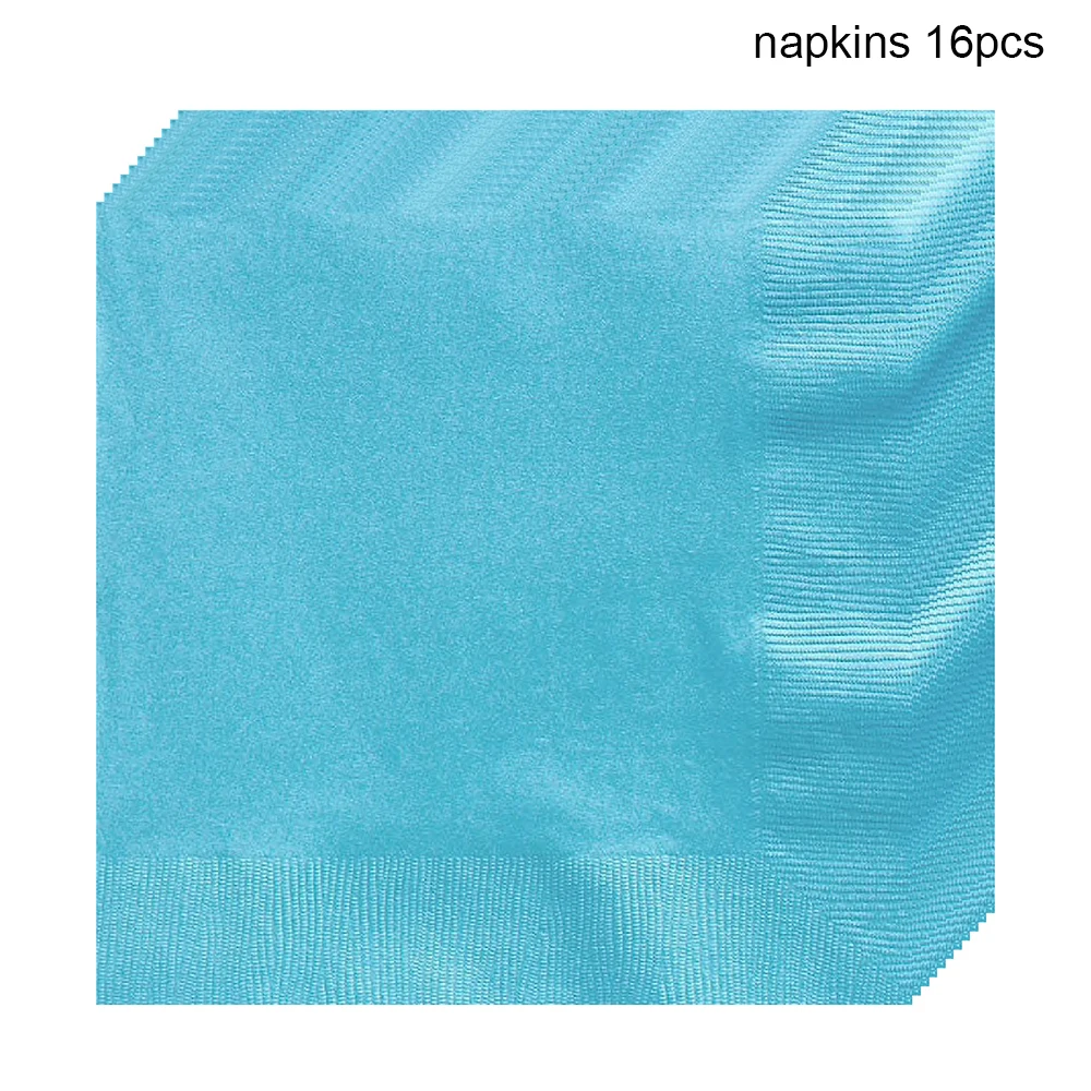 Маленькая Русалка День рождения украшения Дети 1st Одноразовые Партии Посуда