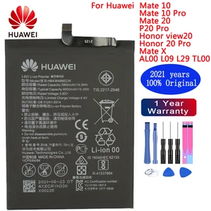 100 original replacement phone battery hb436486ecw 3900mah for huawei mate 10 mate 10 pro p20 pro batteries with free tools free global shipping
