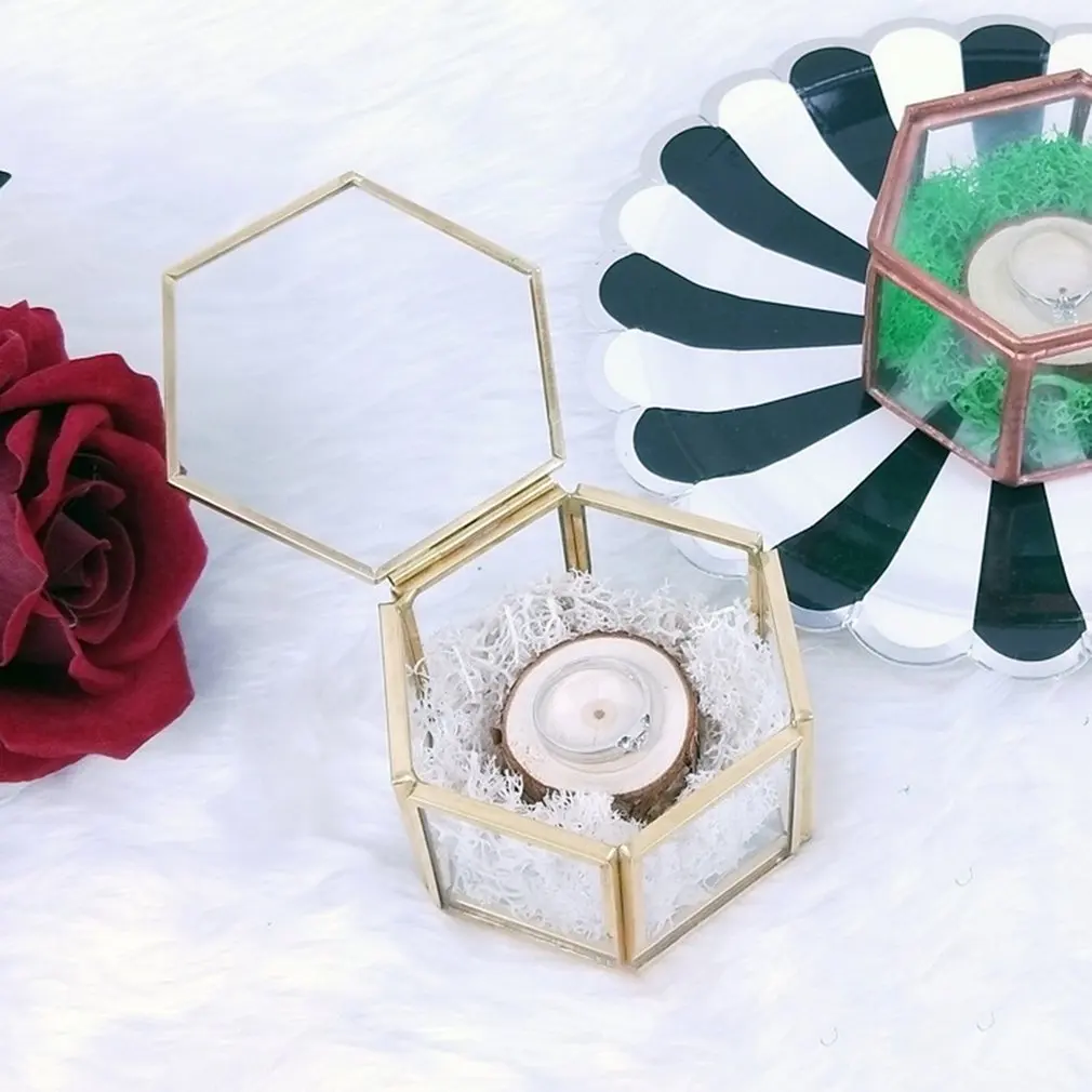 

Jewelry Box Portable Storage Wedding Ring Earring Holder Organizer Women Jewelry Display Travel Case Jewelry Holder Gift Box
