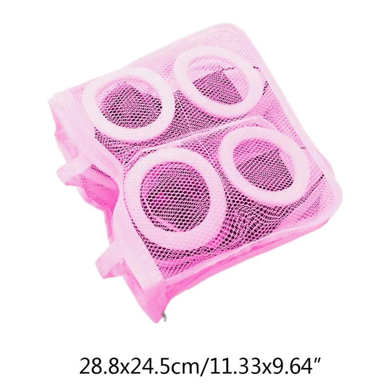 

Practical Laundry Clothes Shoes Organizer Mesh Tote Bag Dry Shoe Home Portable