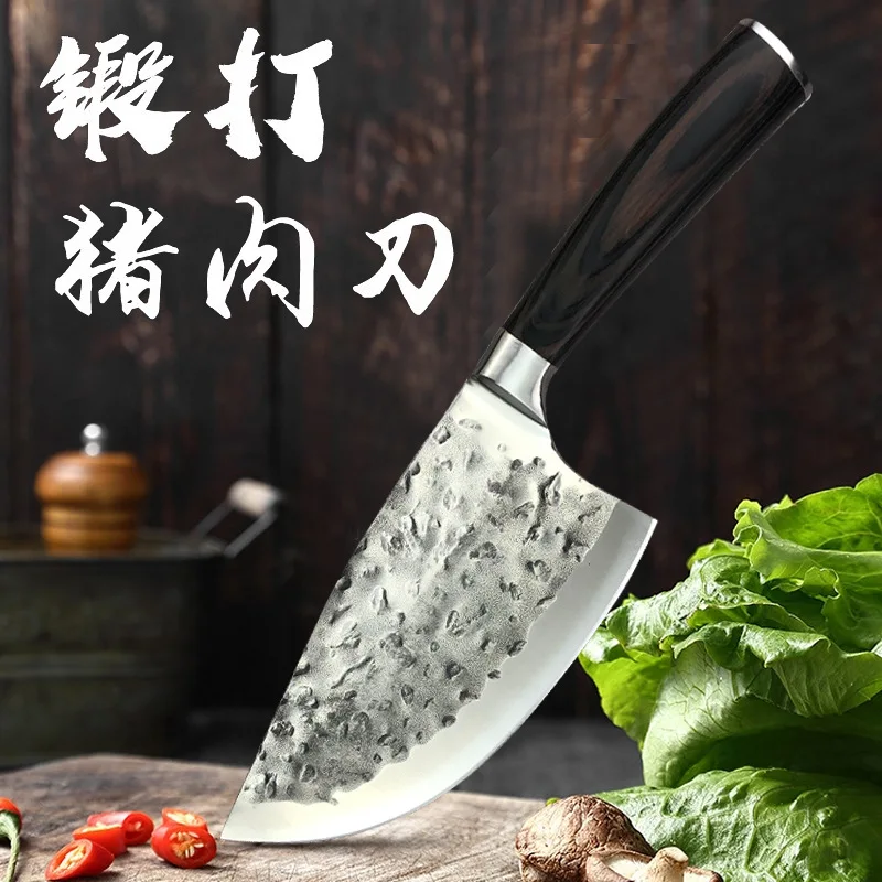 

Ножи ручной работы из дамасской стали, профессиональные стальные кухонные ножи с ножнами, инструмент для кухни с фиксированным лезвием