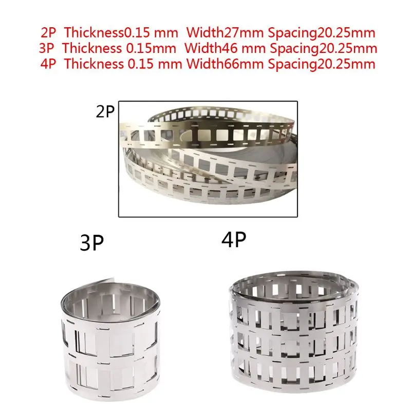 

2/3/4P Pure Nickel Plated Steel Strip Sheet 0.15mm Thickness for Spot Welding