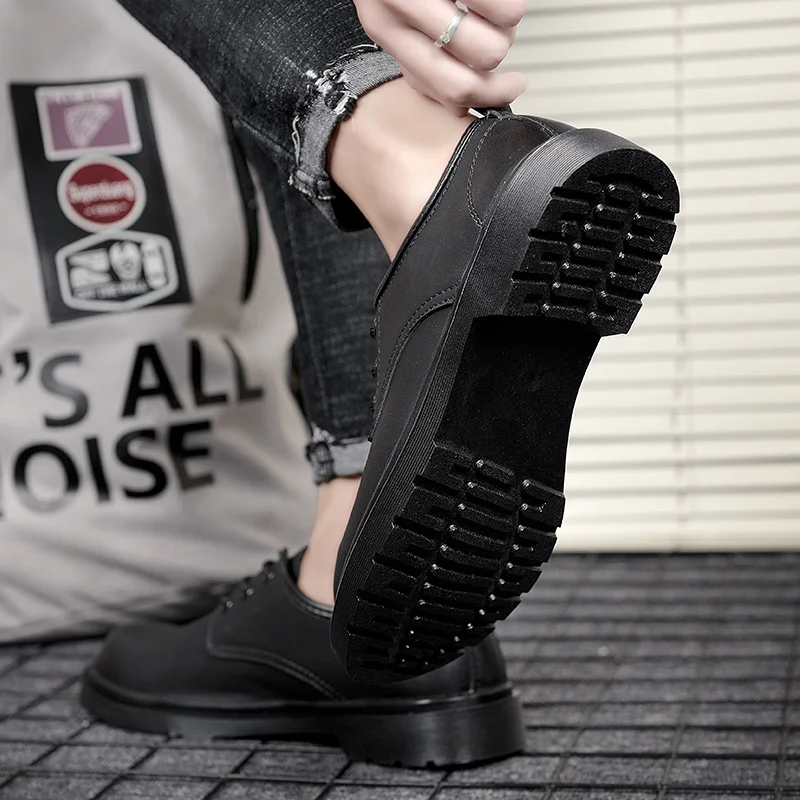 

Shoes Casual Men Casual Flat Shoes Causal For Leather Mens Man Shoe Black Boots Outdoor Footwear Sneakers Men's