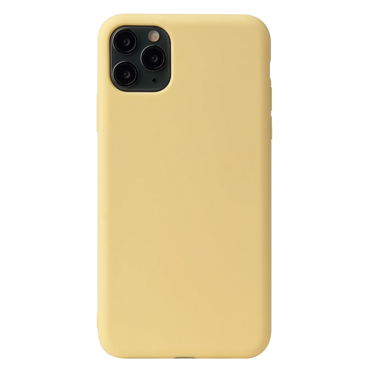 Vibrant Yellow Для IPhone 11 Pro Max чехол, силиконовый,, карамельный цвет, тонкий, мягкий, TPU, задняя крышка для Apple IPhone X XS Max XR 7 8 6S Plus - Цвет: Vibrant Yellow