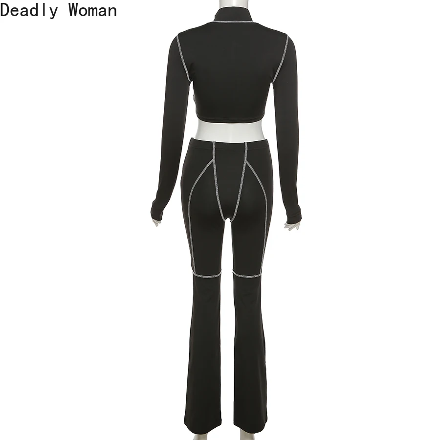 

Skinny Sense of Technology Jogger Set Womens Clothing 2021 Two Piece Pants Set