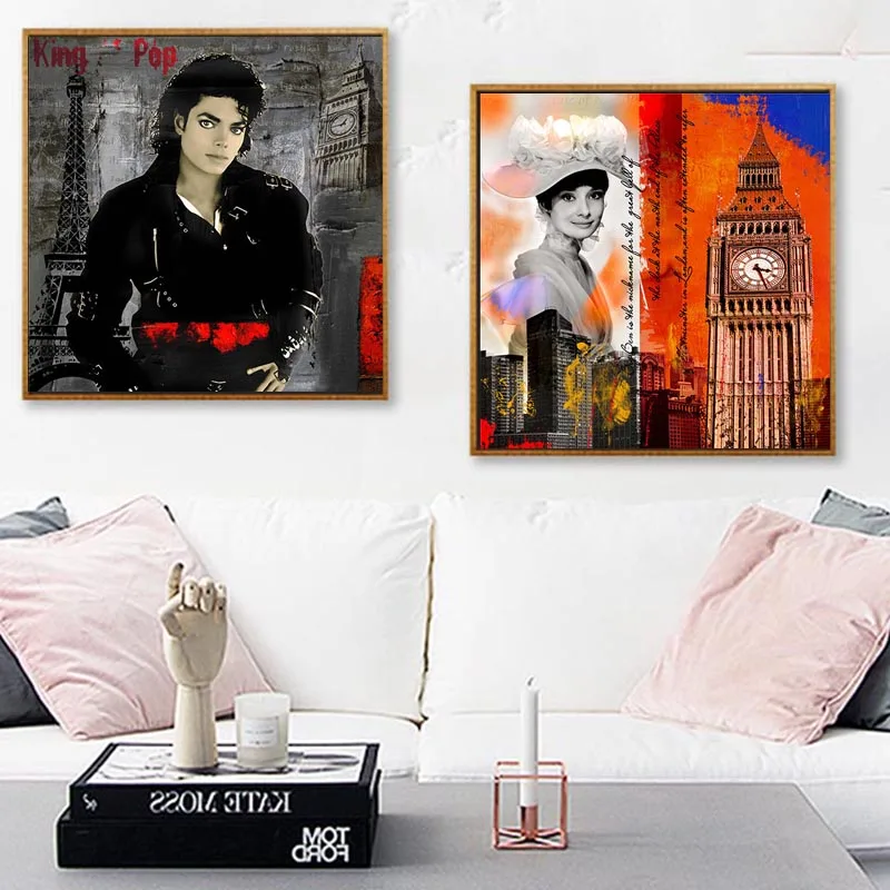 Картина для портрета Майкла Джексона известная звезда настенный холст плакаты