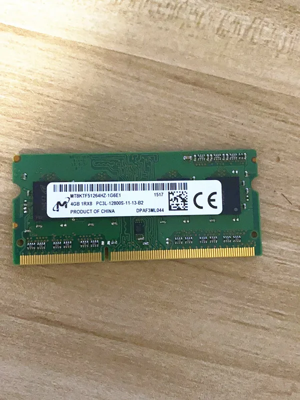 Micron DDR3 4GB RAMS 1RX8 PC3L 12800S 1600MHz Память ноутбука|Оперативная память| |