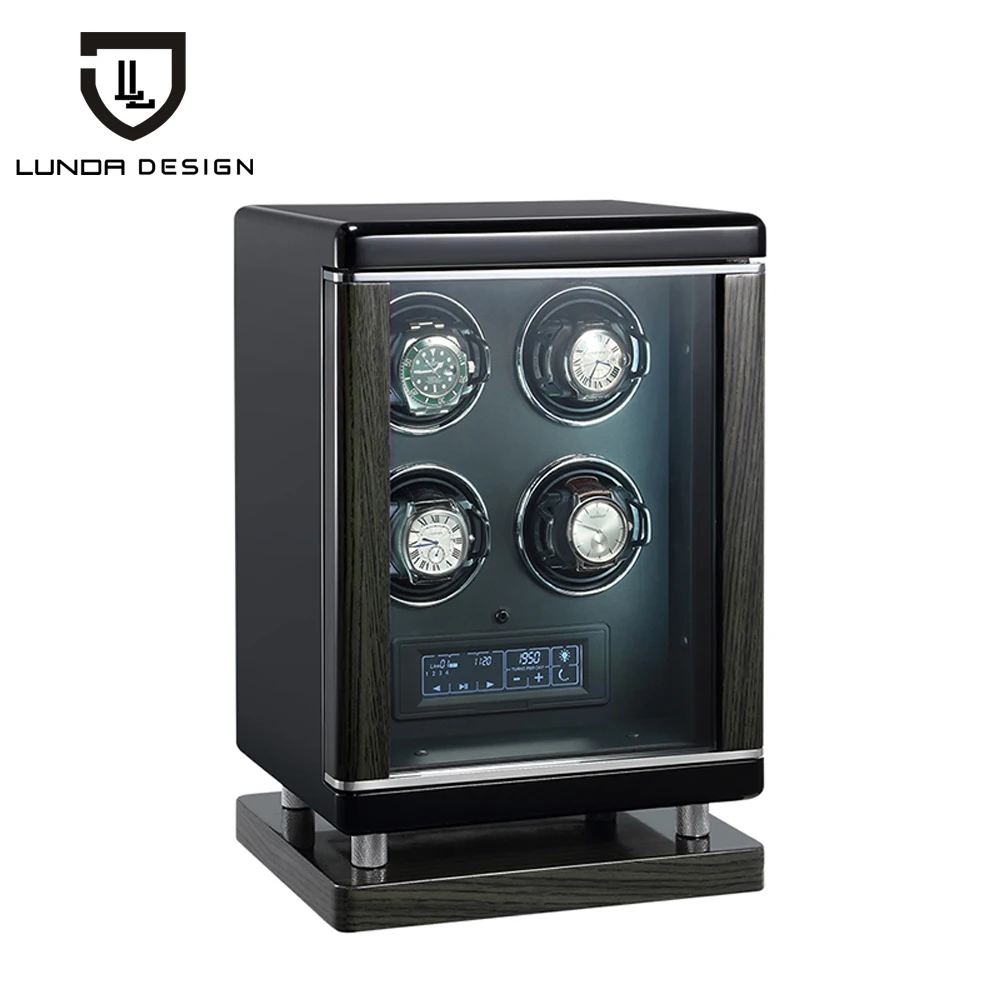 

4 slots Watch Winder for automatic watches watch box automatic winder storage display case box