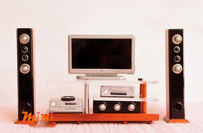 Масштаб 1/12 современный симулятор звука миниатюрная модель Dioroma мебель для