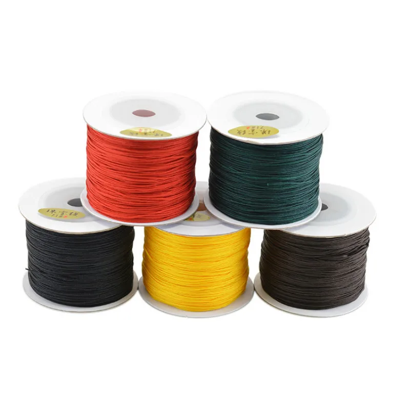 0 6 мм полиэфирные нити веревки плетеные атласная веревка китайский узел шнур