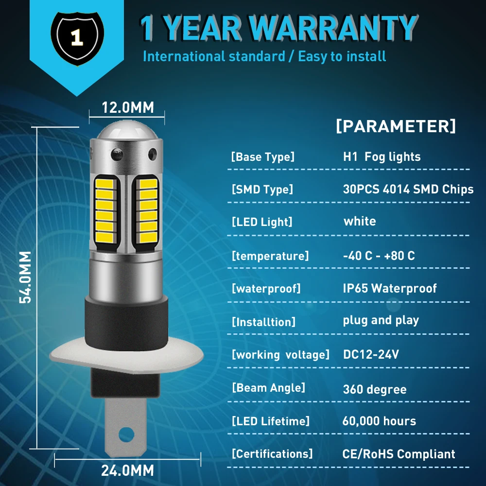 2 шт. Автомобильные противотуманные фары дневные ходовые огни DRL H1 H3 H27 880 881 лампы