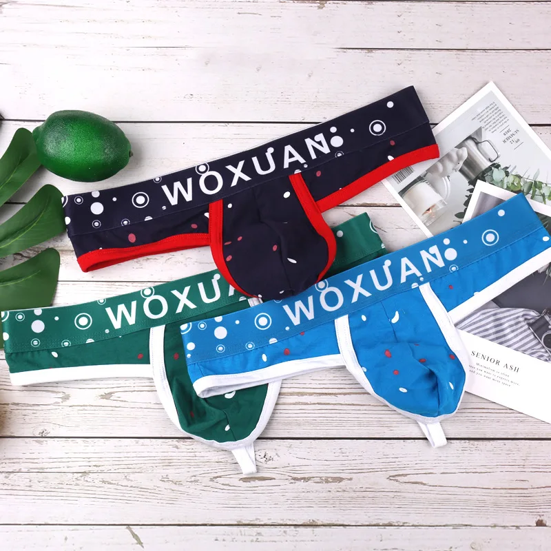 Стринги мужские хлопковые с низкой посадкой стринги Т-образной задней частью