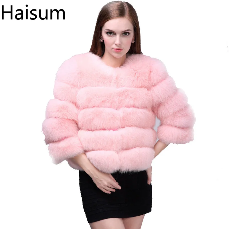 Женская Шуба из искусственного меха элегантная теплая шуба розового цвета новая