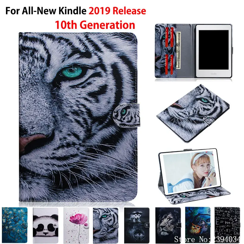 Чехол С Рисунком Тигра для Amazon All new Kindle 2019 10th generation чехол из искусственной кожи с