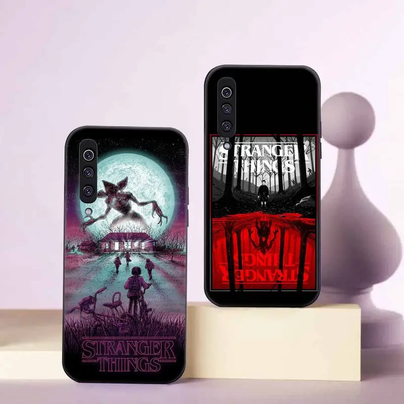 

Stranger Things Movie Thriller Suspense Phone Case Black Color For Samsung s21 ultra s20 fe s10 Note 20 10 Plus a52 a32 a12 a71