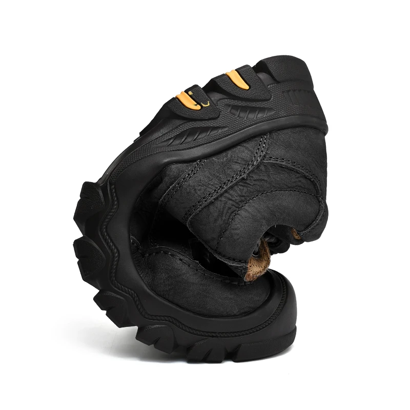 Мужская обувь из натуральной кожи Уличные оксфорды на шнуровке Нескользящая