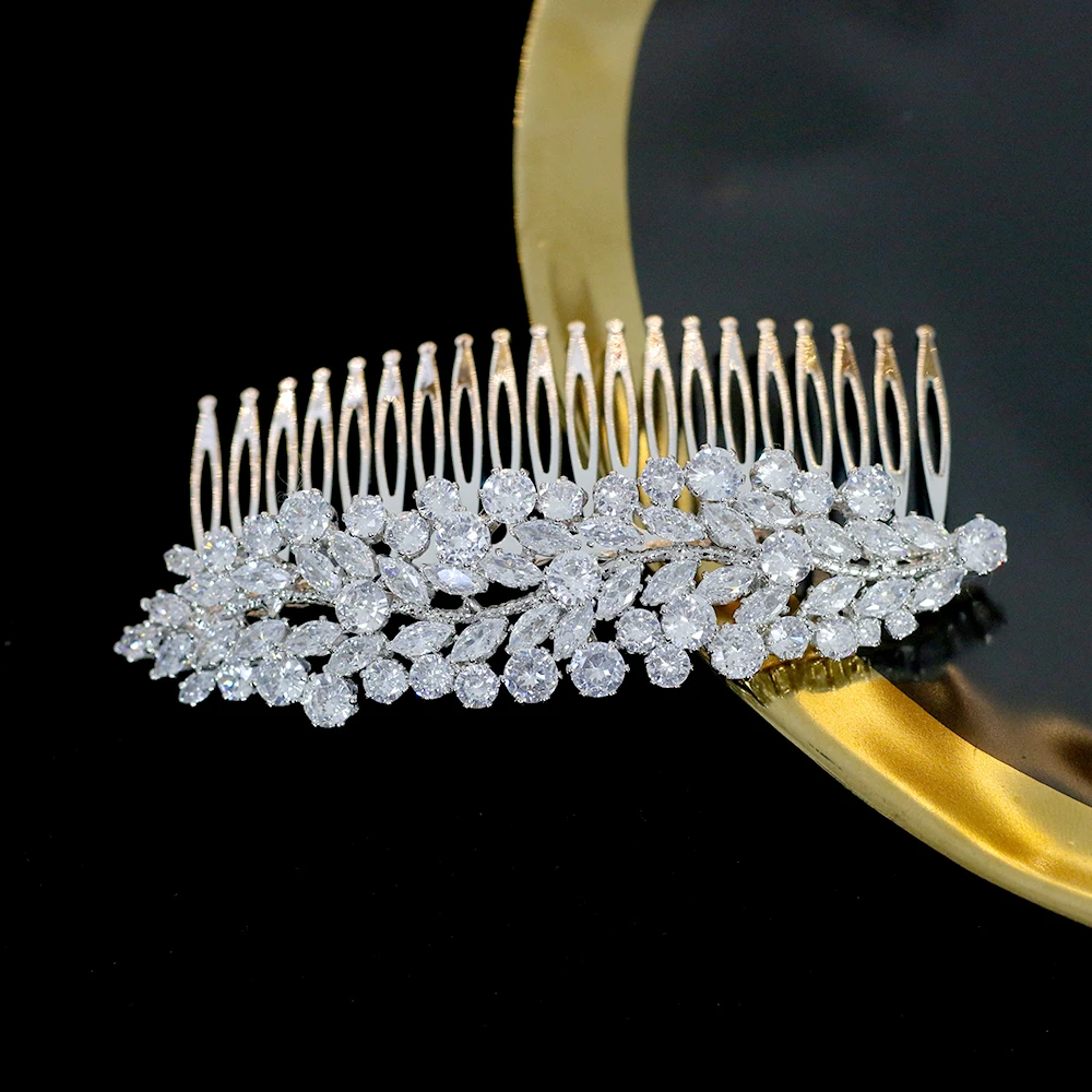 Женская расческа для волос ASNORA модная свадебная из циркония с кристаллами